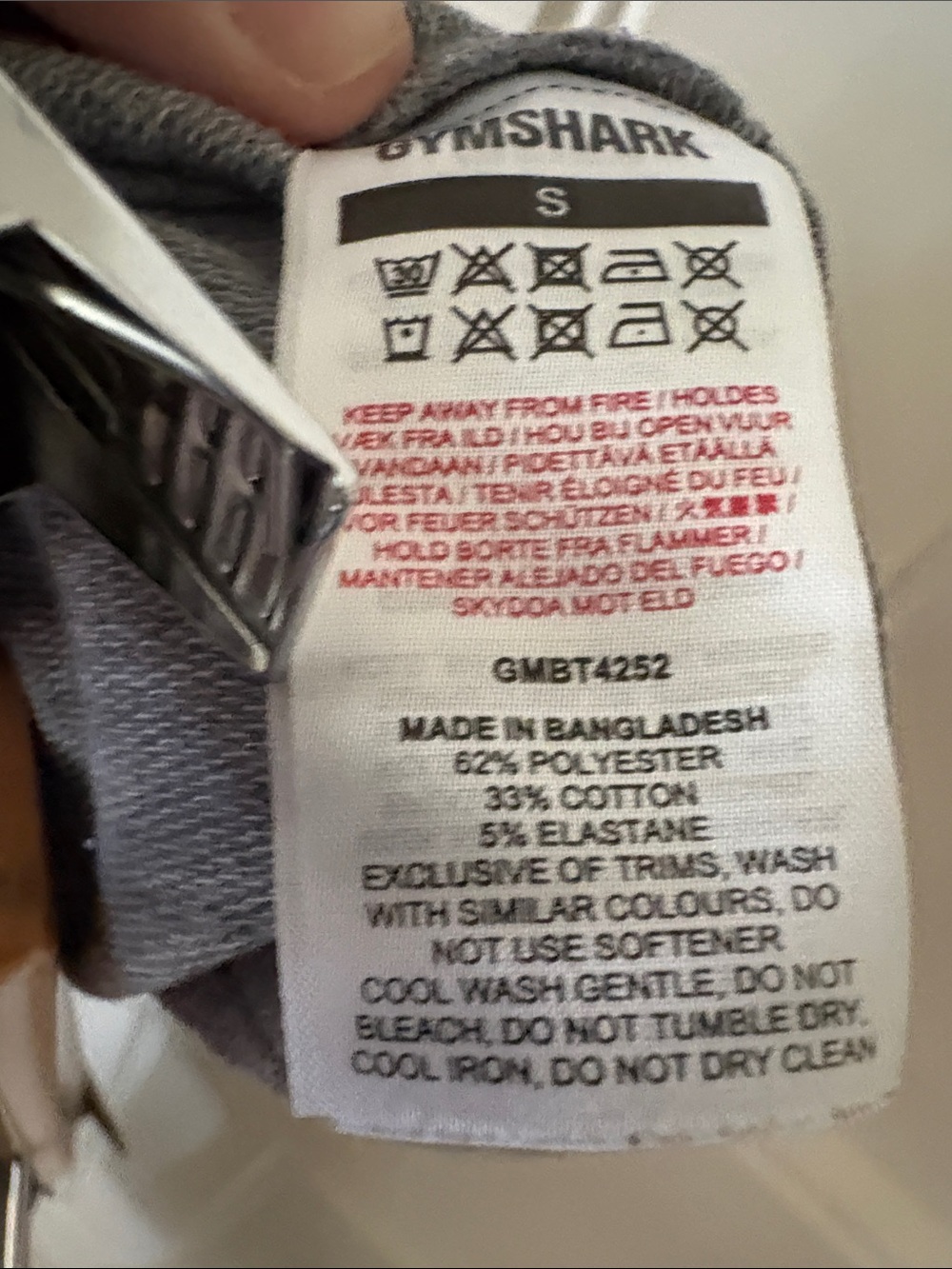Gymshark Charcoal Grey Slim‎ Fit Joggers - Picture 14 of 14